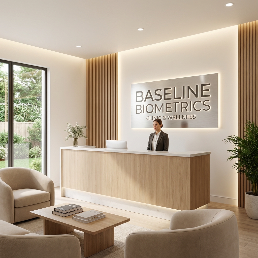 Modern wellness center reception